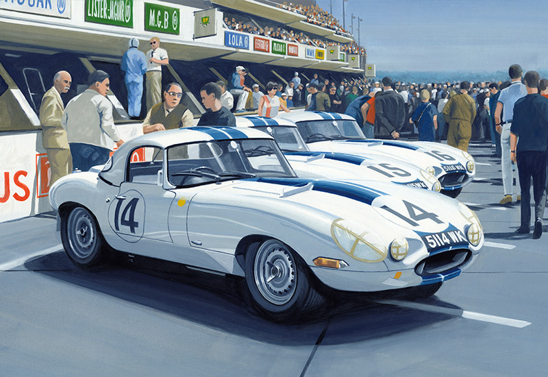 Le Mans, 16 June 1963 - The Cunningham Team E-Types